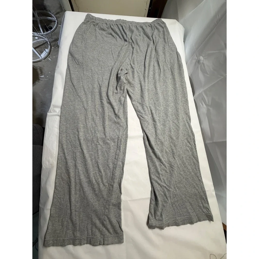 Polo‎ Ralph Lauren Mens Gray Cotton Jersey Lounge Sleep Pants Size L Pony Logo